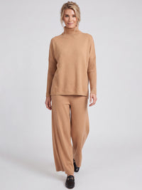 Oversized Pullover aus reiner Merinowolle | camel