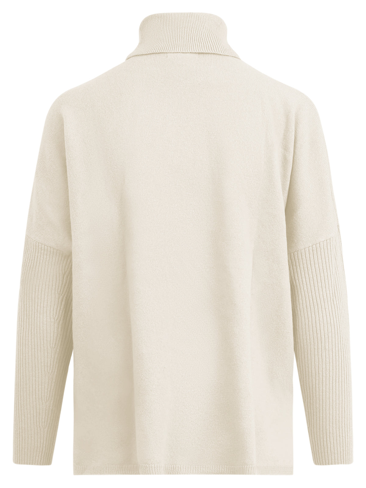 Oversized Pullover aus reiner Merinowolle | champagner