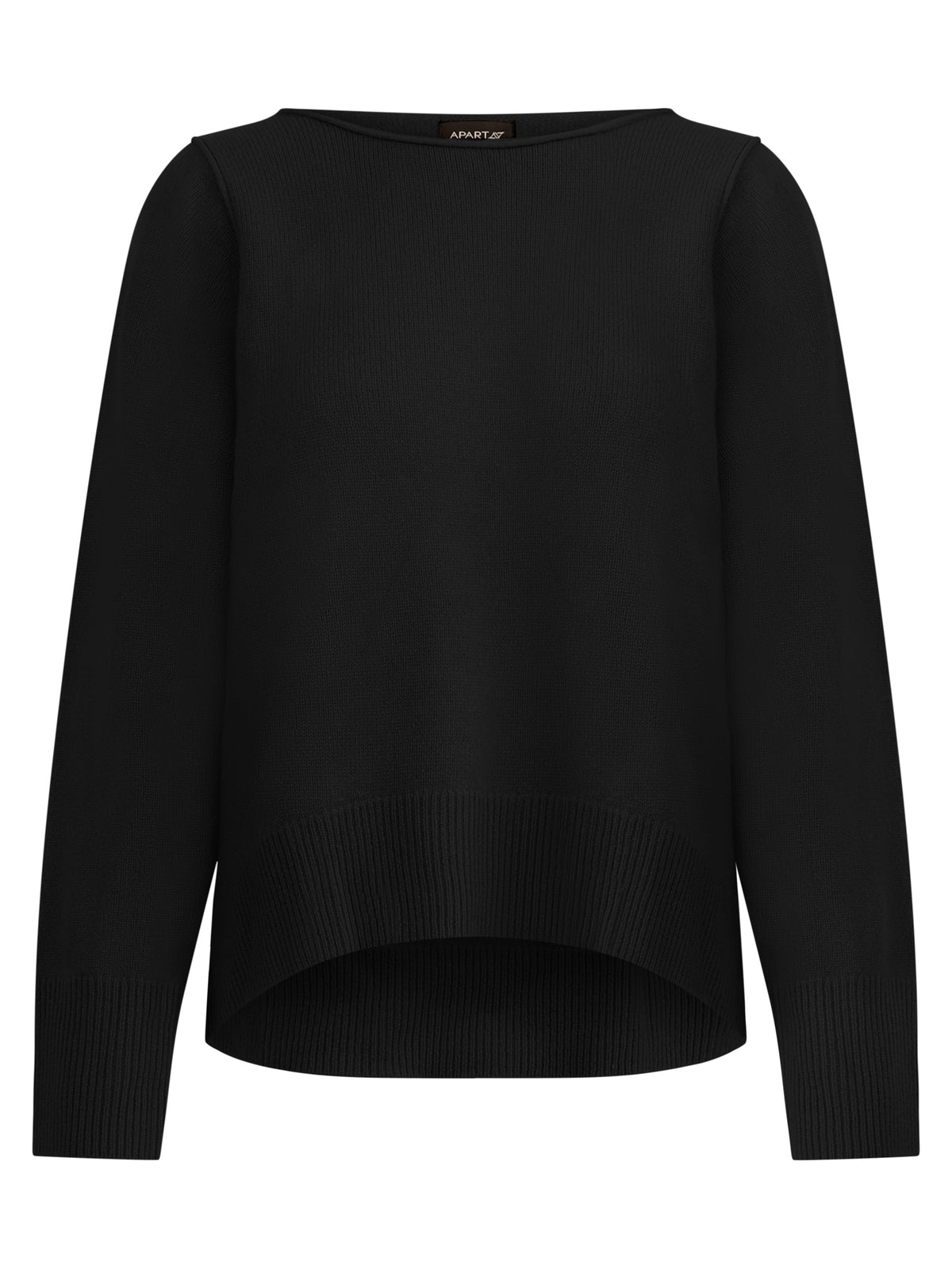 Oversized Pullover aus reiner Merinowolle | schwarz