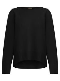 Oversized Pullover aus reiner Merinowolle | schwarz