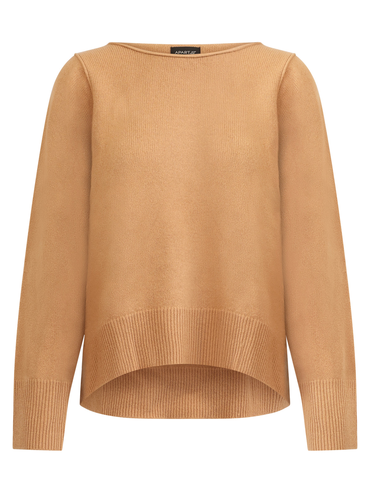 Oversized Pullover aus reiner Merinowolle | camel