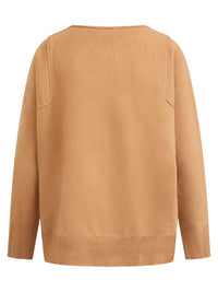 Oversized Pullover aus reiner Merinowolle | camel