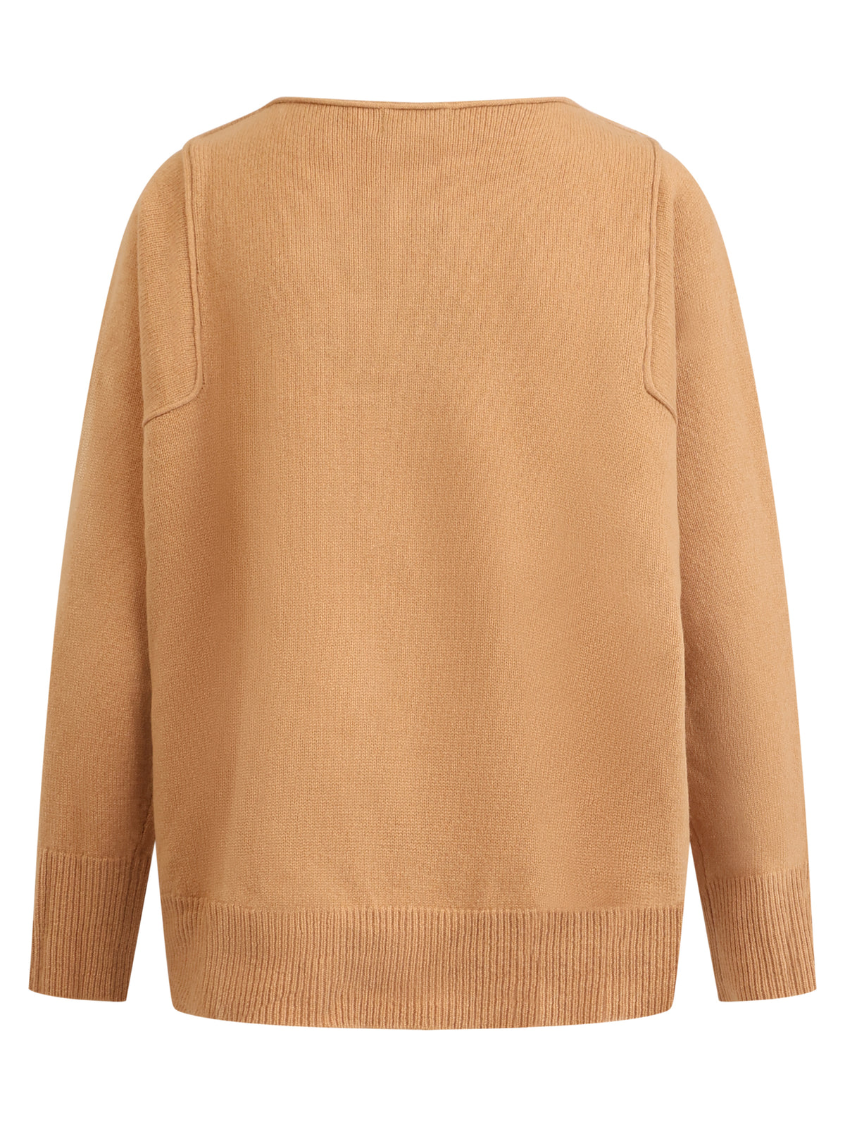 Oversized Pullover aus reiner Merinowolle | camel