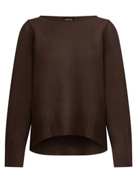 Oversized Pullover aus reiner Merinowolle | braun