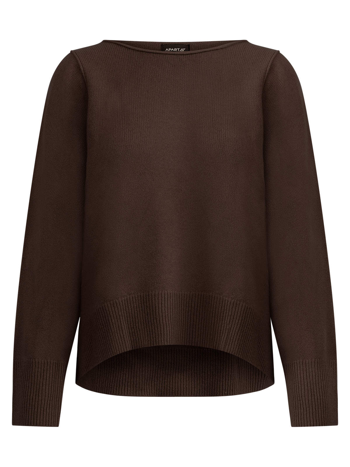 Oversized Pullover aus reiner Merinowolle | braun