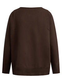 Oversized Pullover aus reiner Merinowolle | braun