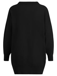 Oversized Pullover aus reiner Merinowolle | schwarz