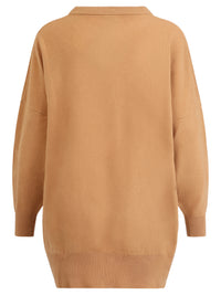 Oversized Pullover aus reiner Merinowolle | camel