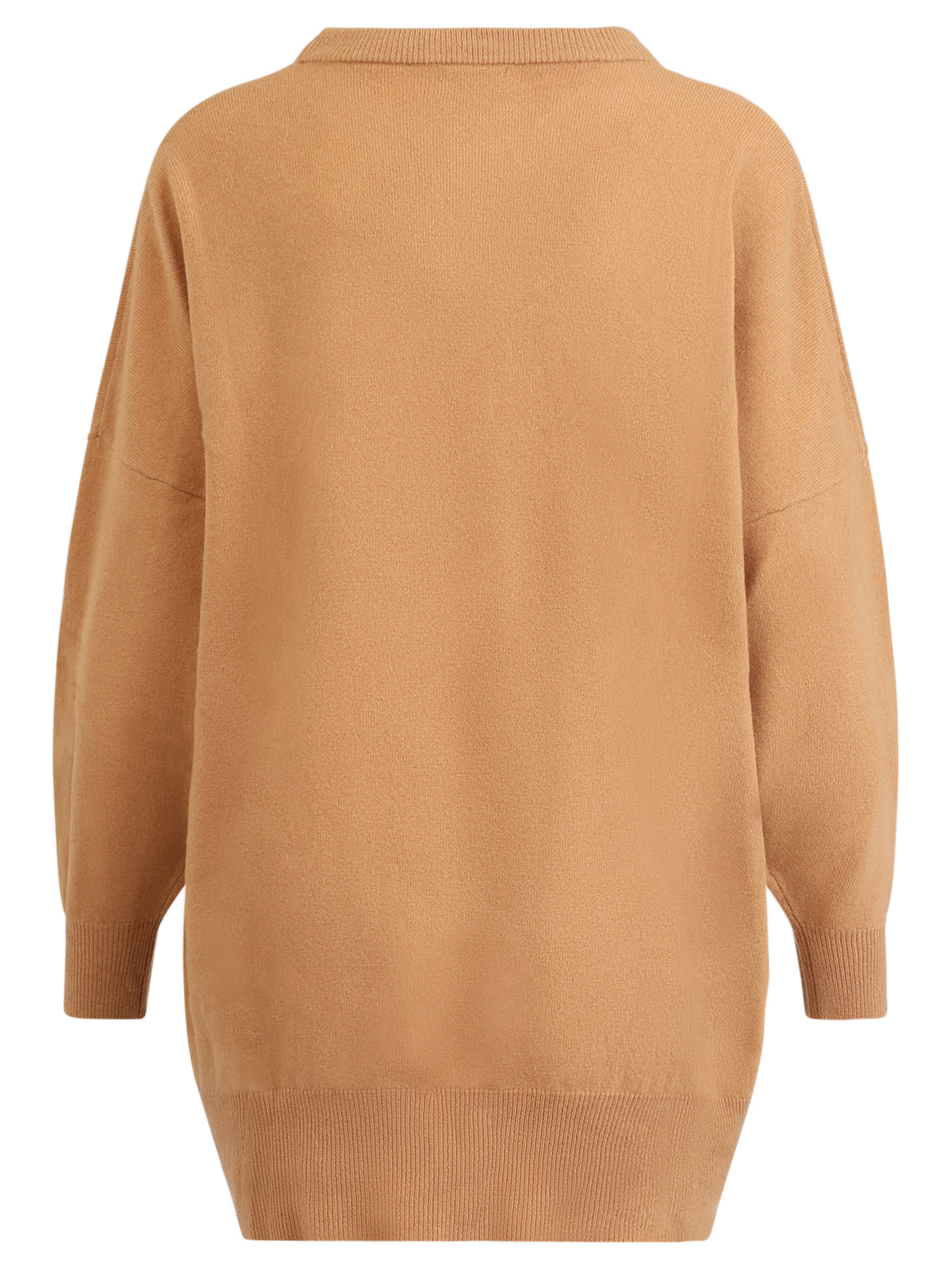 Oversized Pullover aus reiner Merinowolle | camel