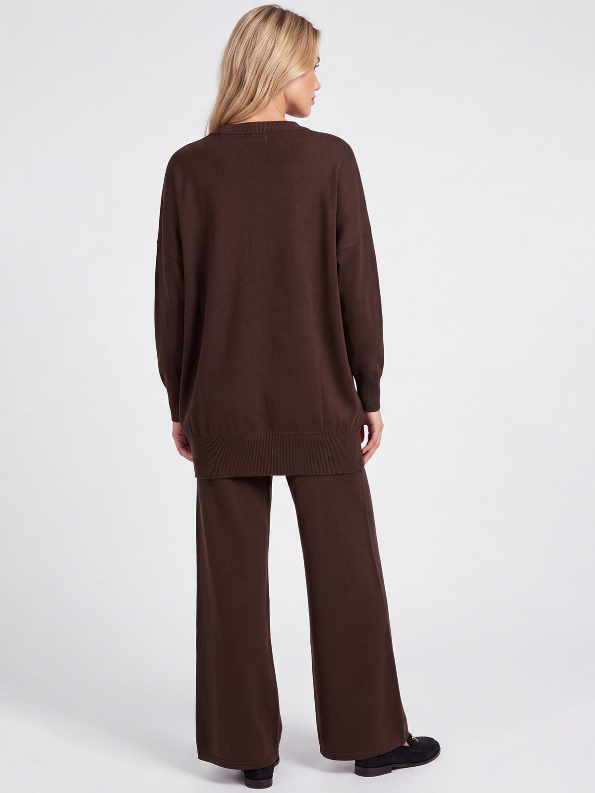 Oversized Pullover aus reiner Merinowolle | braun
