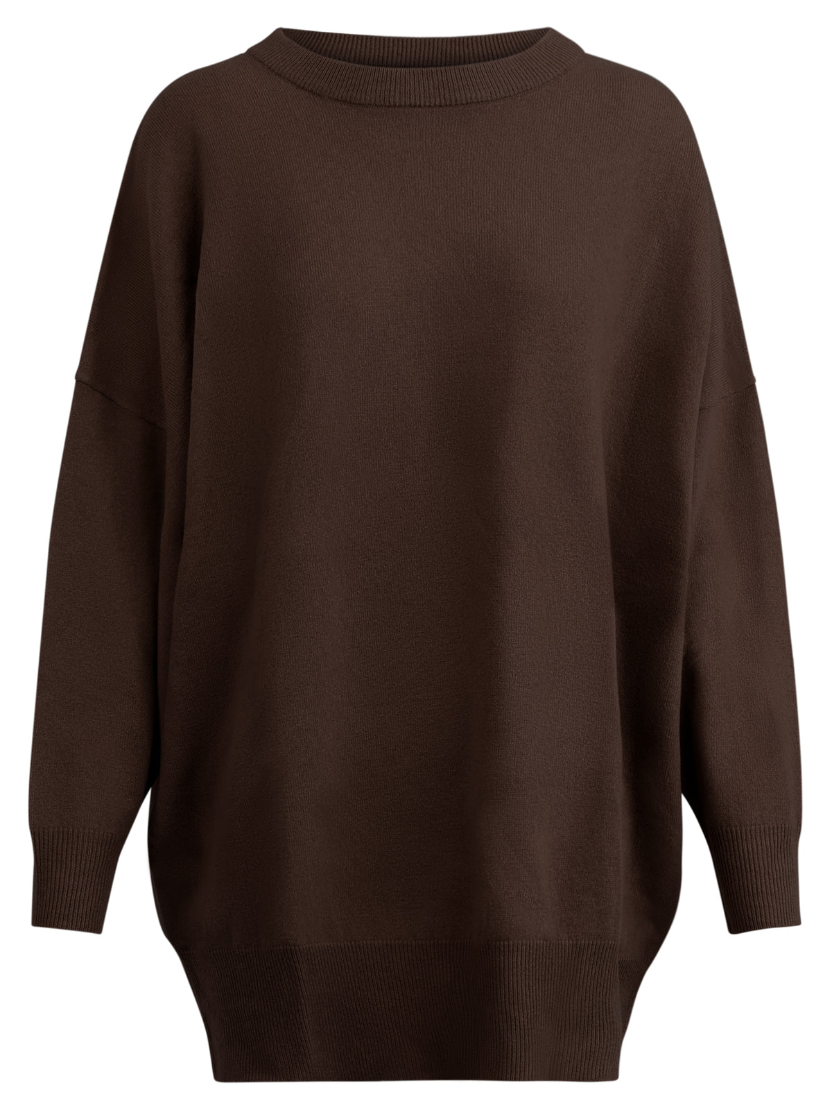Oversized Pullover aus reiner Merinowolle | braun