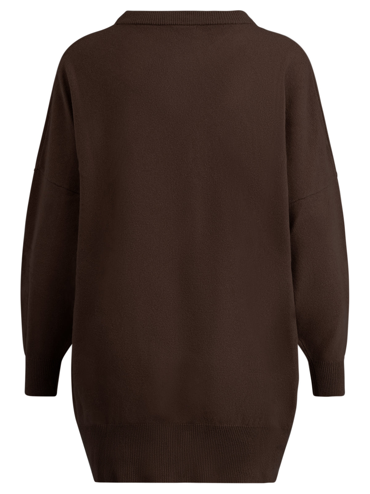 Oversized Pullover aus reiner Merinowolle | braun