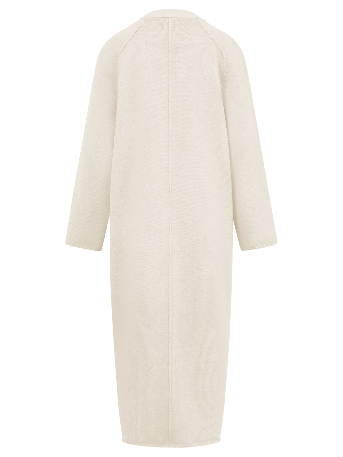 Oversized Strickmantel mit Kaschmiranteil | champagner