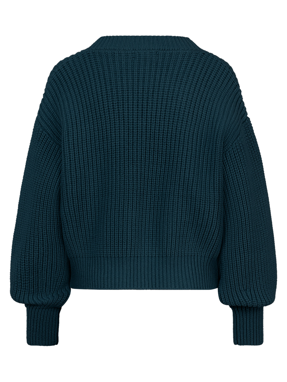 Oversized Strickjacke mit Kaschmiranteil | petrol