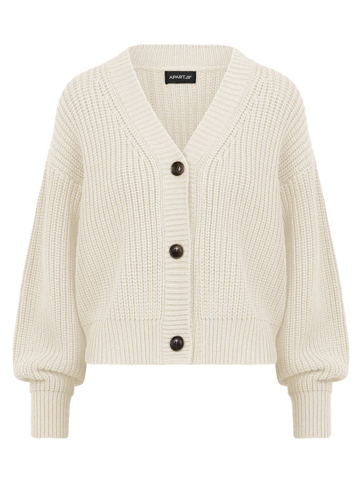 Oversized Strickjacke mit Kaschmiranteil | champagner