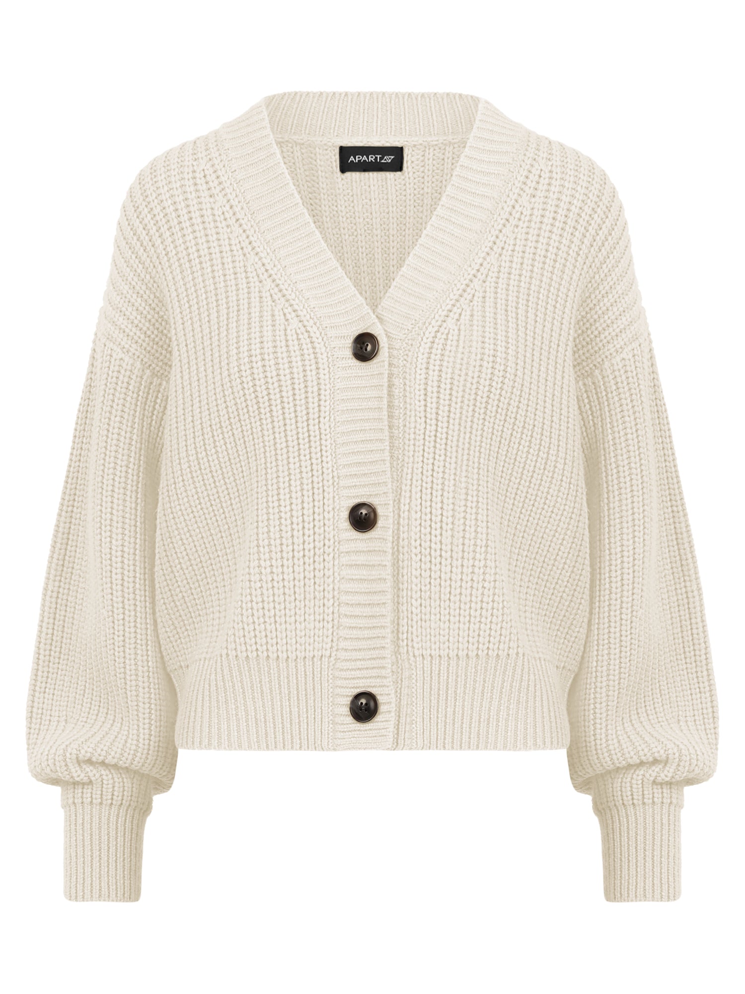 Oversized Strickjacke mit Kaschmiranteil | champagner