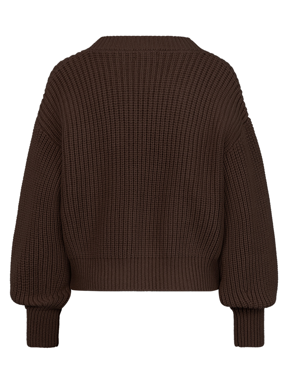 Oversized Strickjacke mit Kaschmiranteil | braun