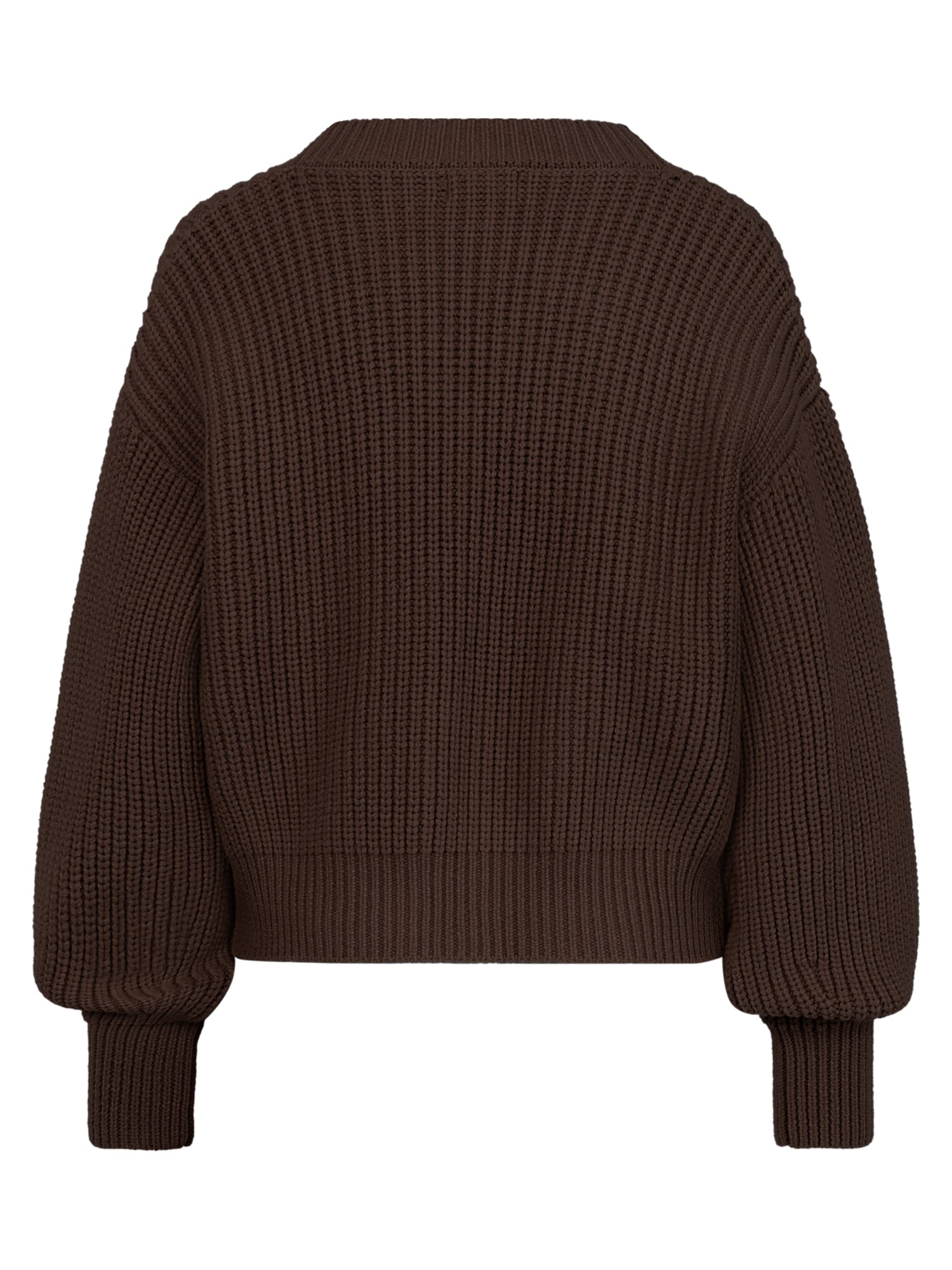 Oversized Strickjacke mit Kaschmiranteil | braun