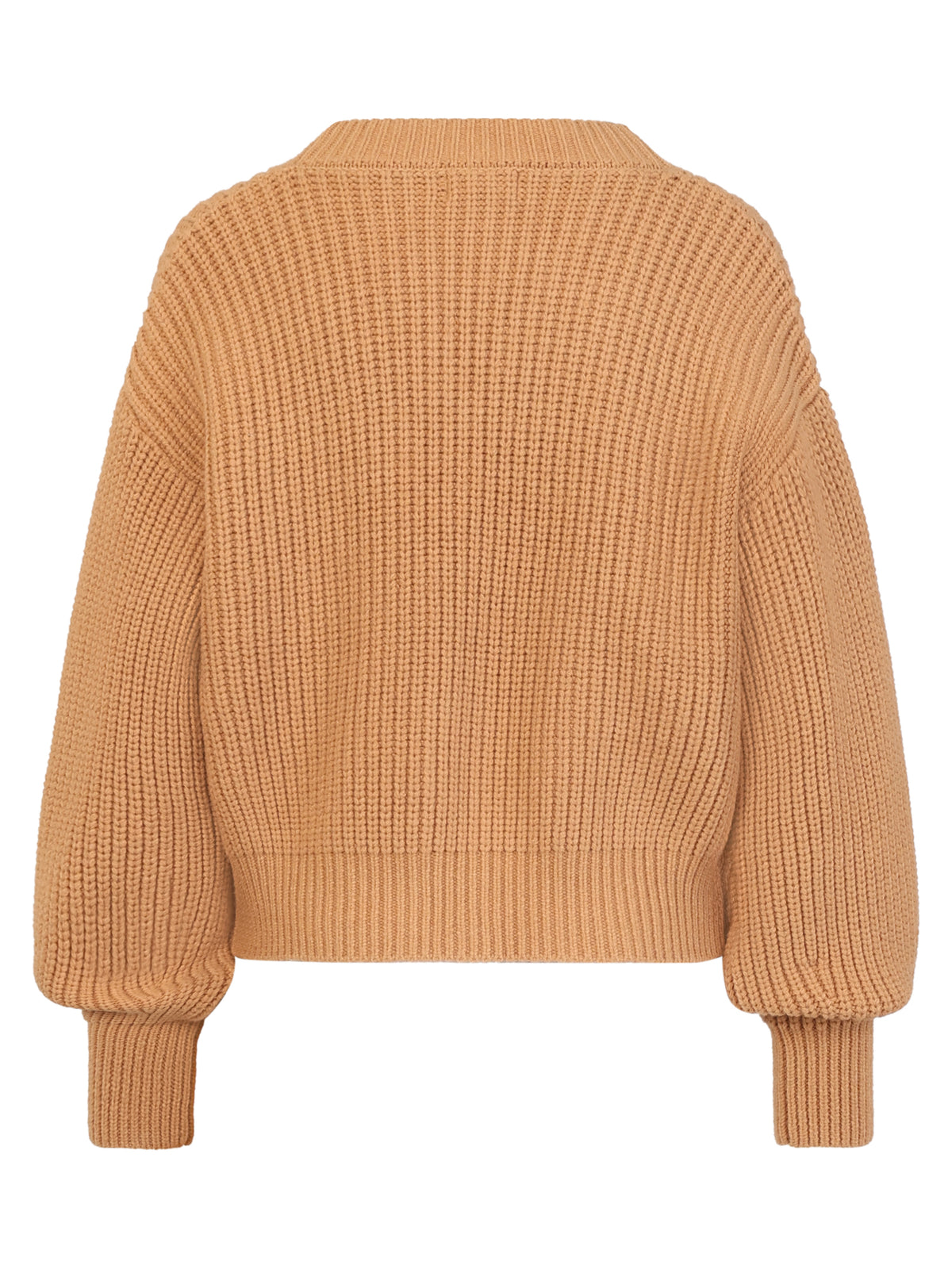 Oversized Strickjacke mit Kaschmiranteil | camel