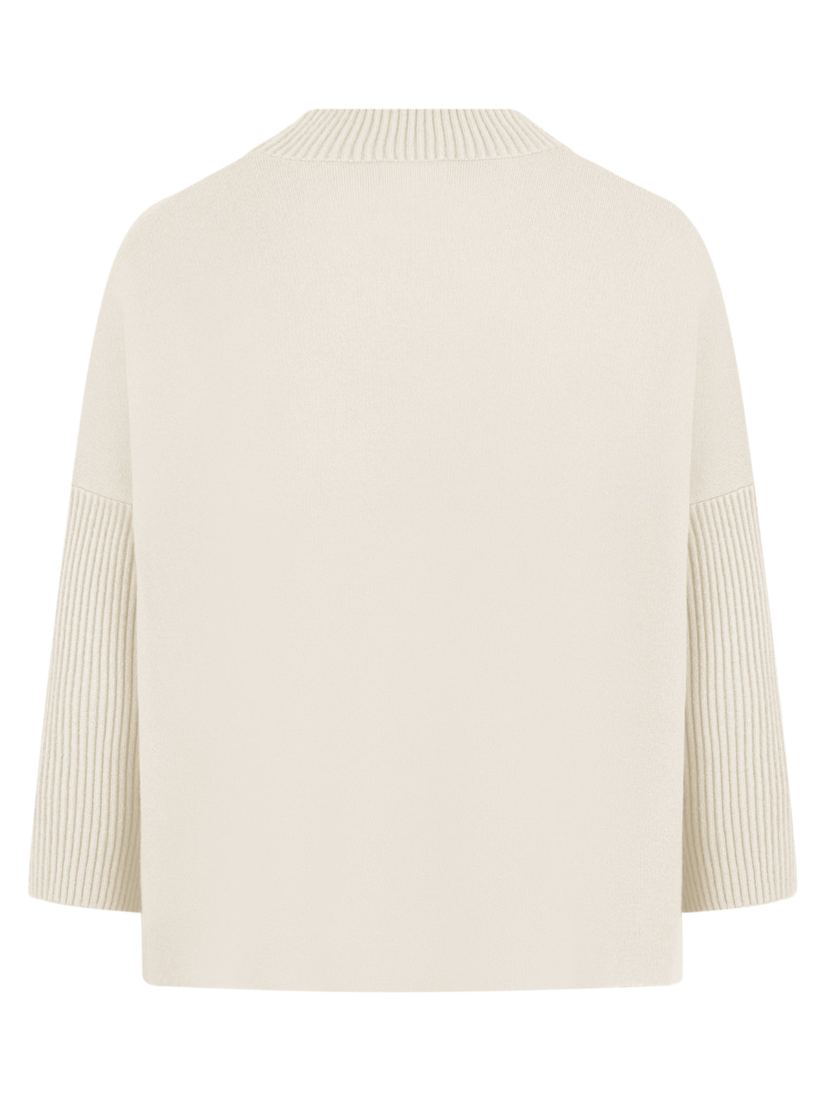 Strickpullover in Cape-Optik mit Kaschmiranteil | champagner