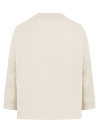 Strickpullover in Cape-Optik mit Kaschmiranteil | champagner