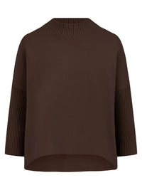 Milano-Strickpullover in Cape-Optik | braun