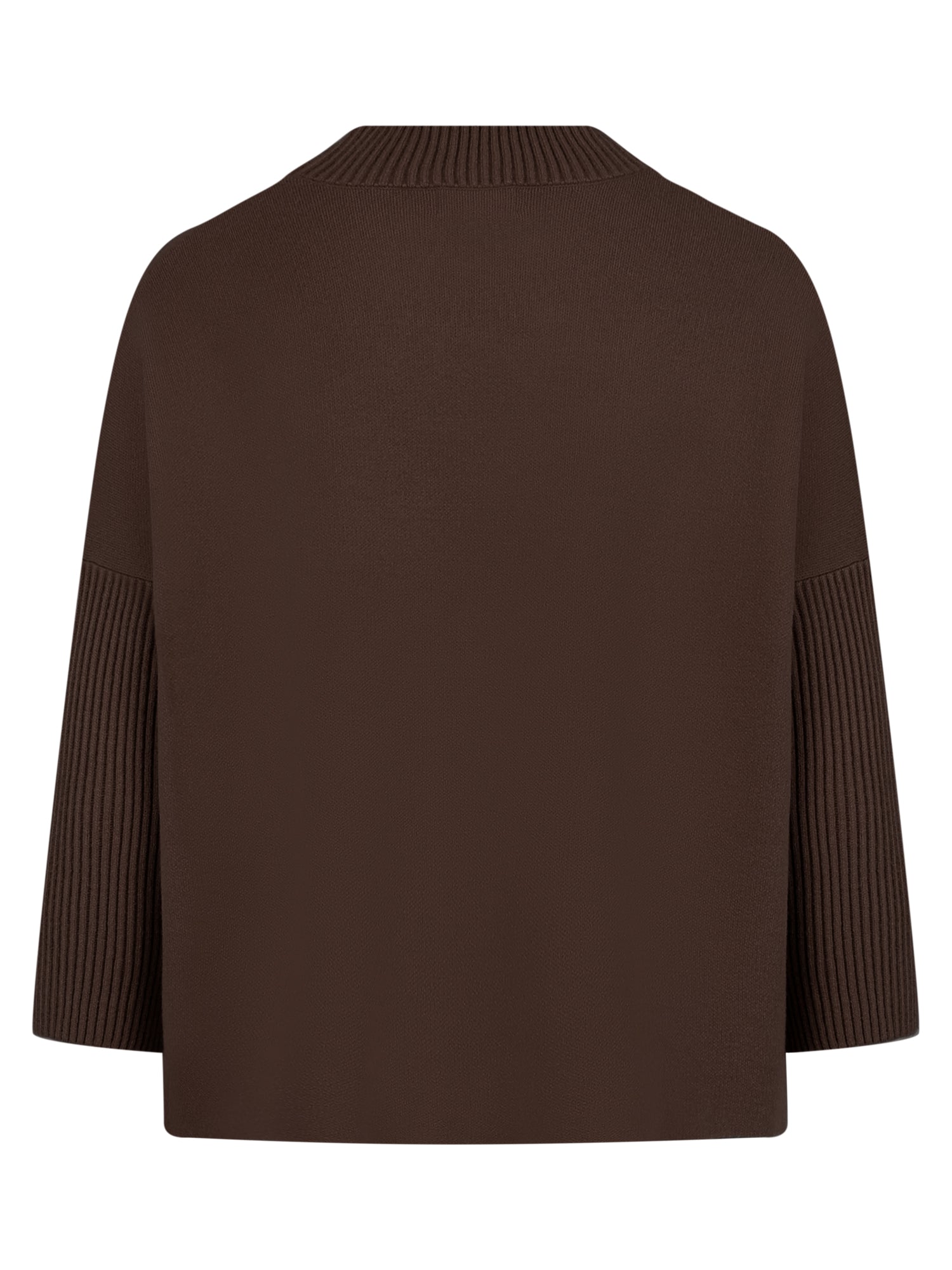 Milano-Strickpullover in Cape-Optik | braun