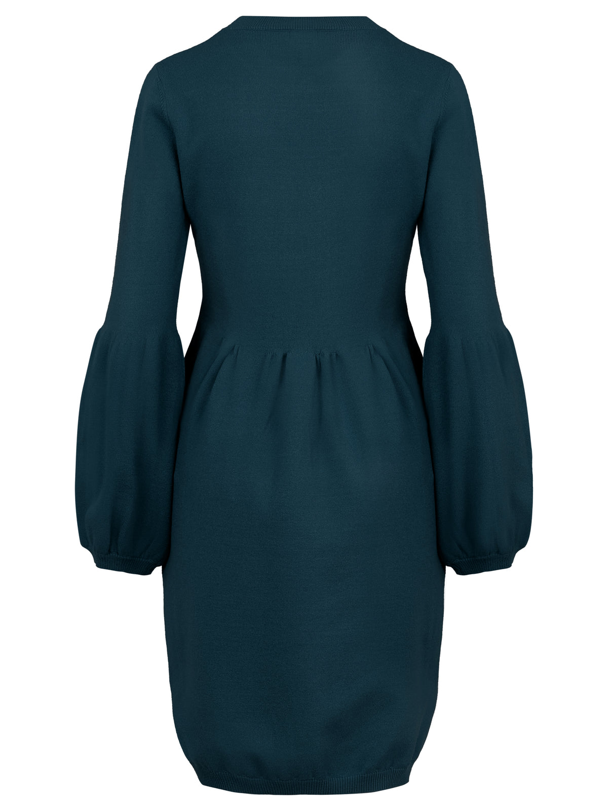 Oversized Strickkleid mit Ballon-Effekt | petrol