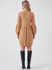Oversized Strickkleid mit Ballon-Effekt | camel