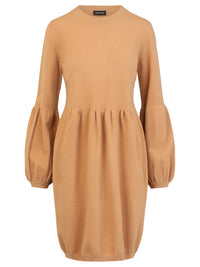 Oversized Strickkleid mit Ballon-Effekt | camel