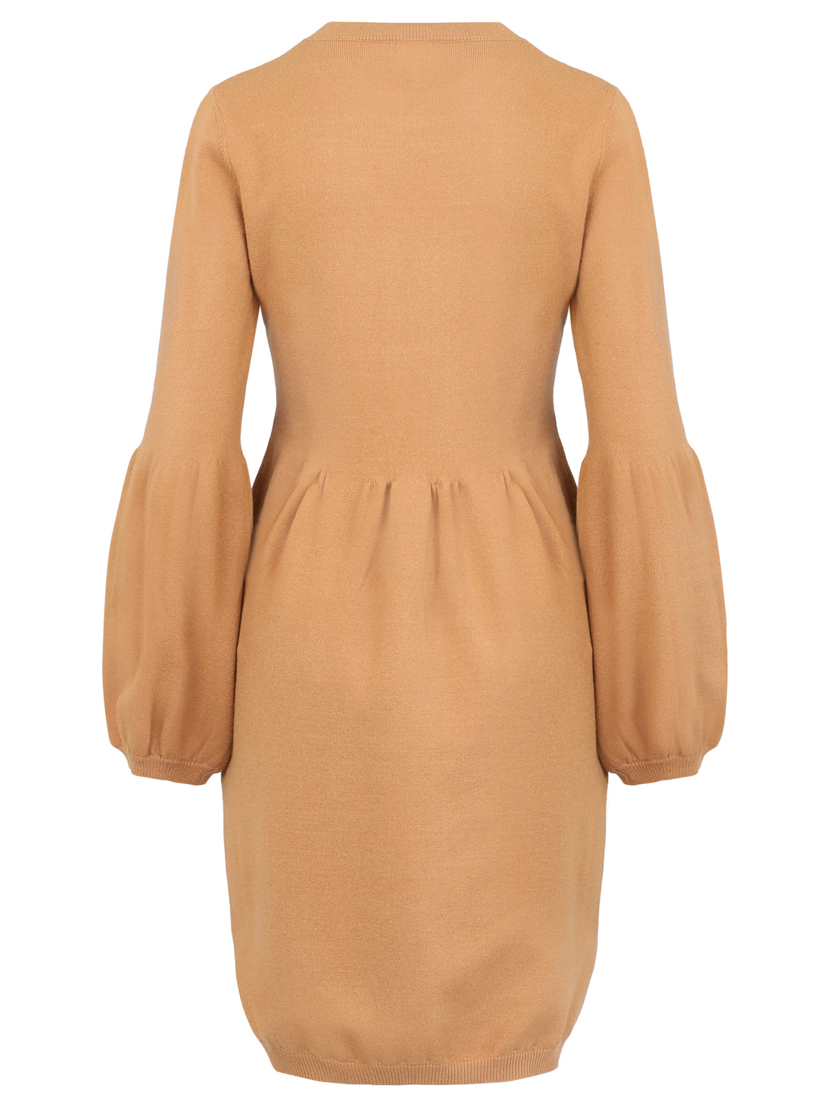 Oversized Strickkleid mit Ballon-Effekt | camel