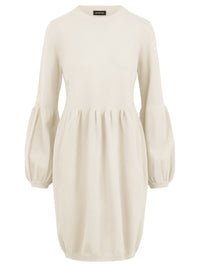 Oversized Strickkleid mit Ballon-Effekt | champagner
