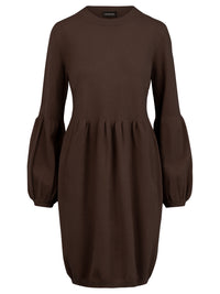 Oversized Strickkleid mit Ballon-Effekt | braun
