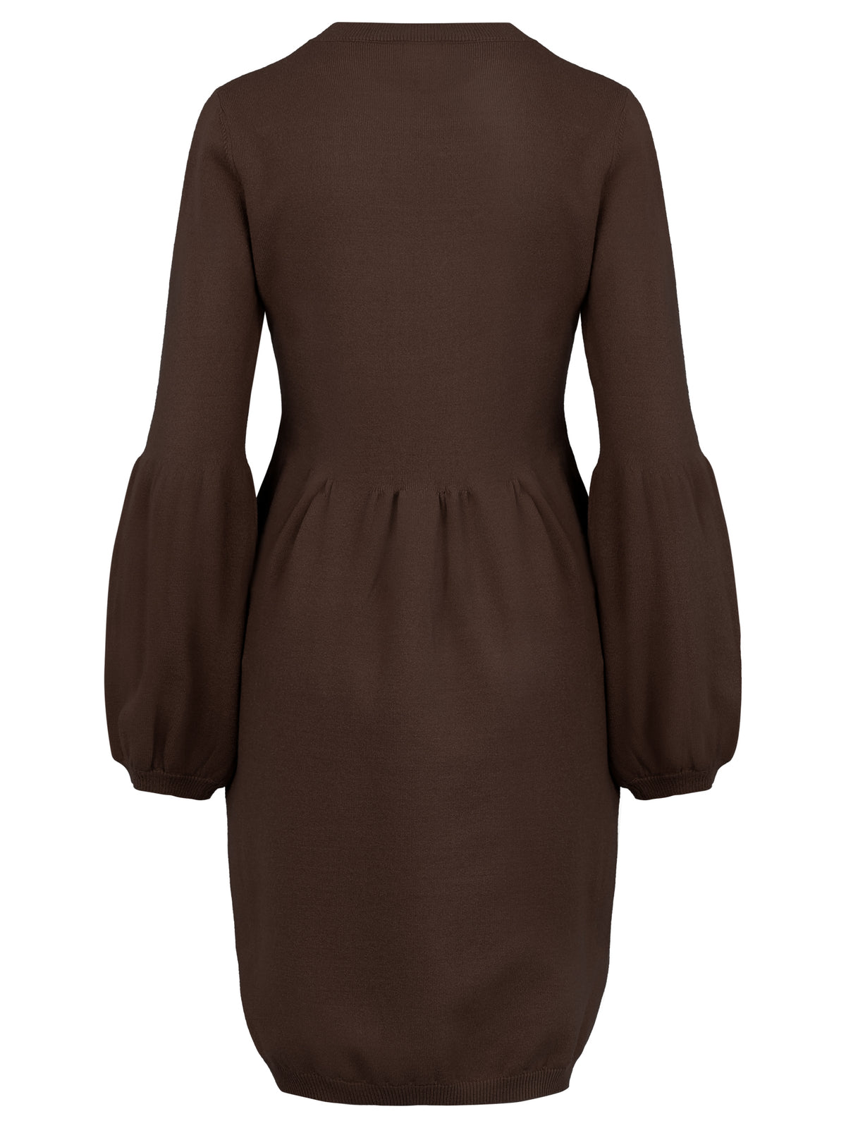 Oversized Strickkleid mit Ballon-Effekt | braun