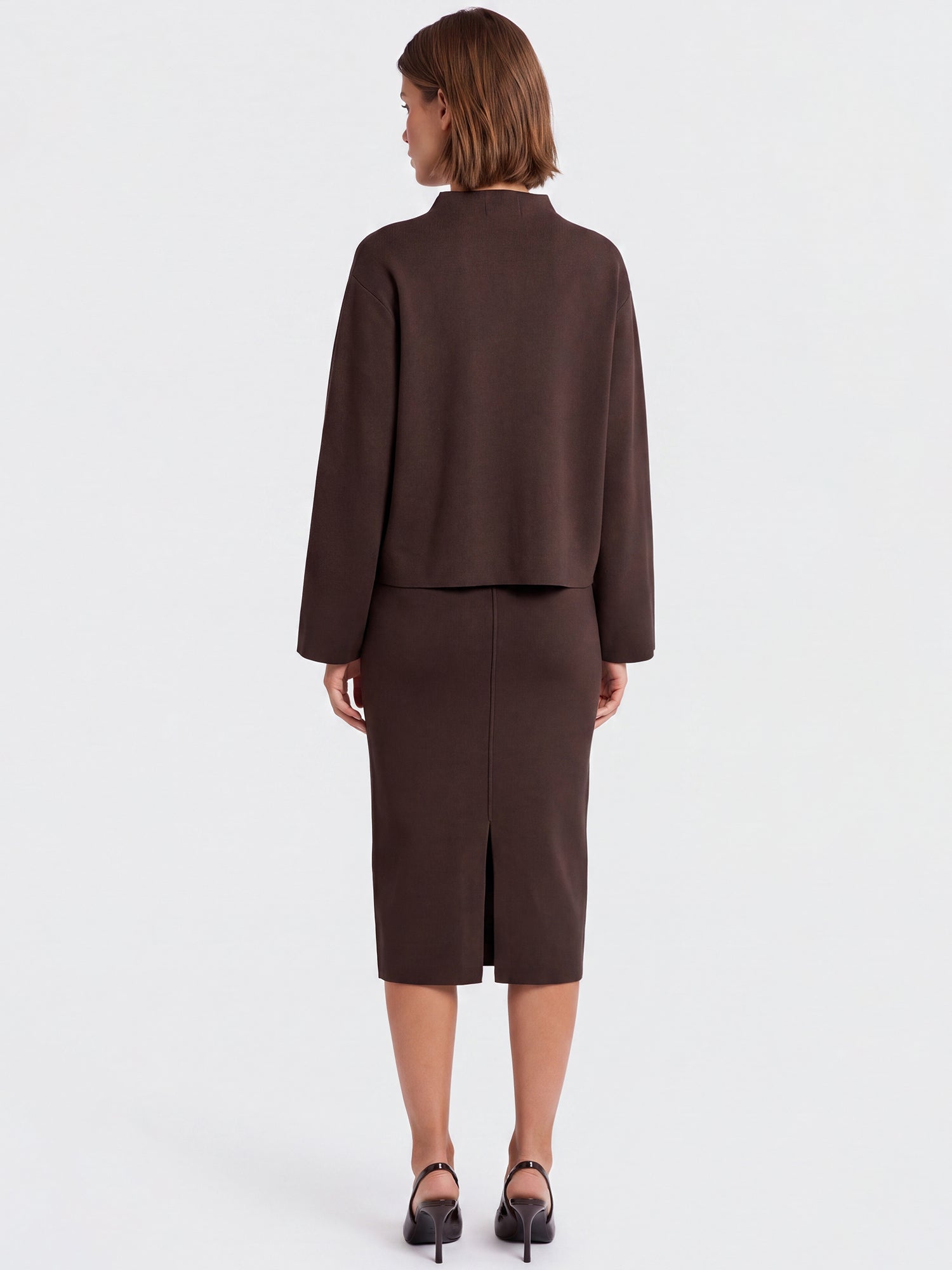Oversized Pullover mit Kaschmiranteil | braun