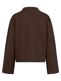 Oversized Pullover mit Kaschmiranteil | braun