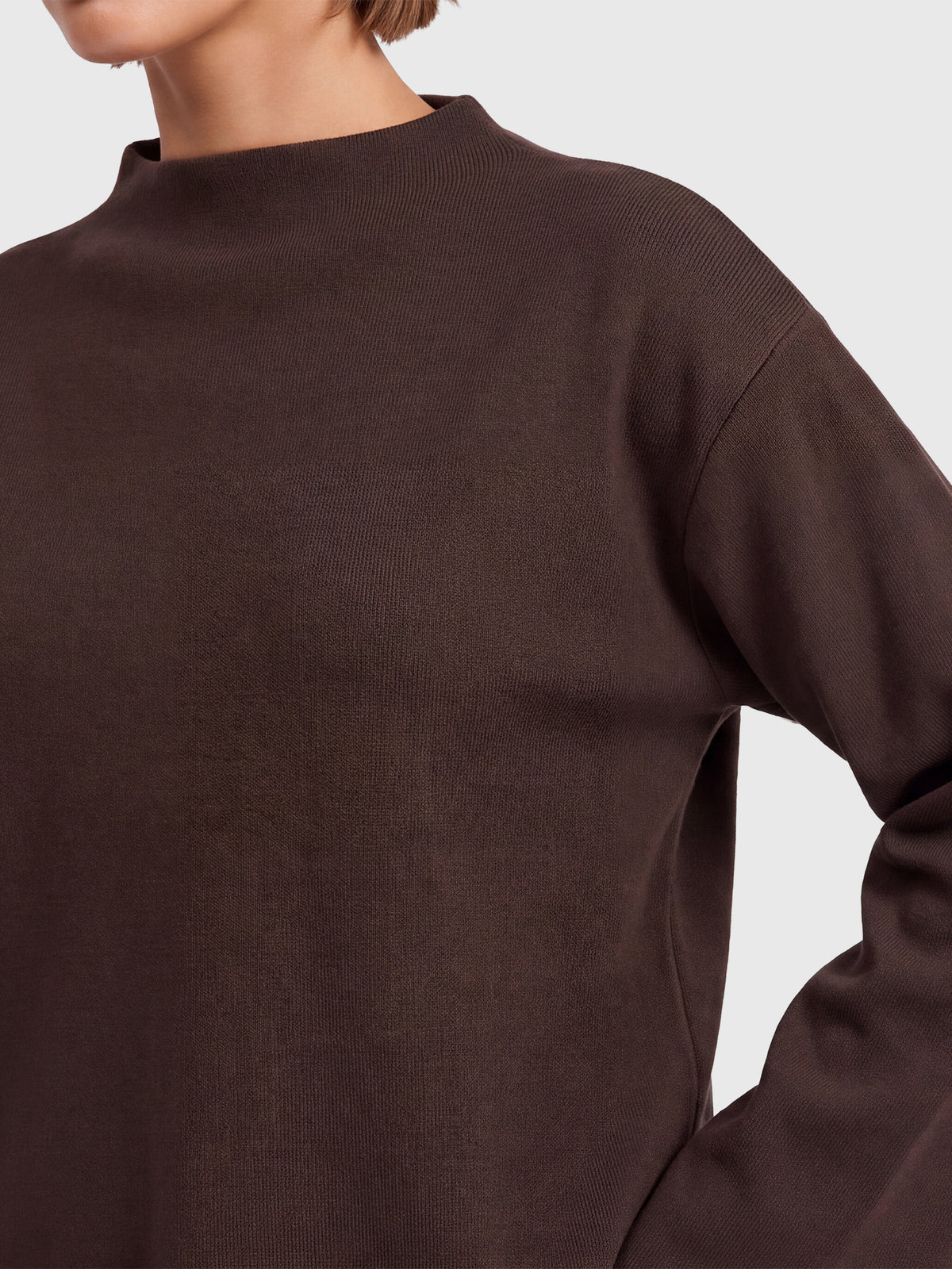 Oversized Pullover mit Kaschmiranteil | braun
