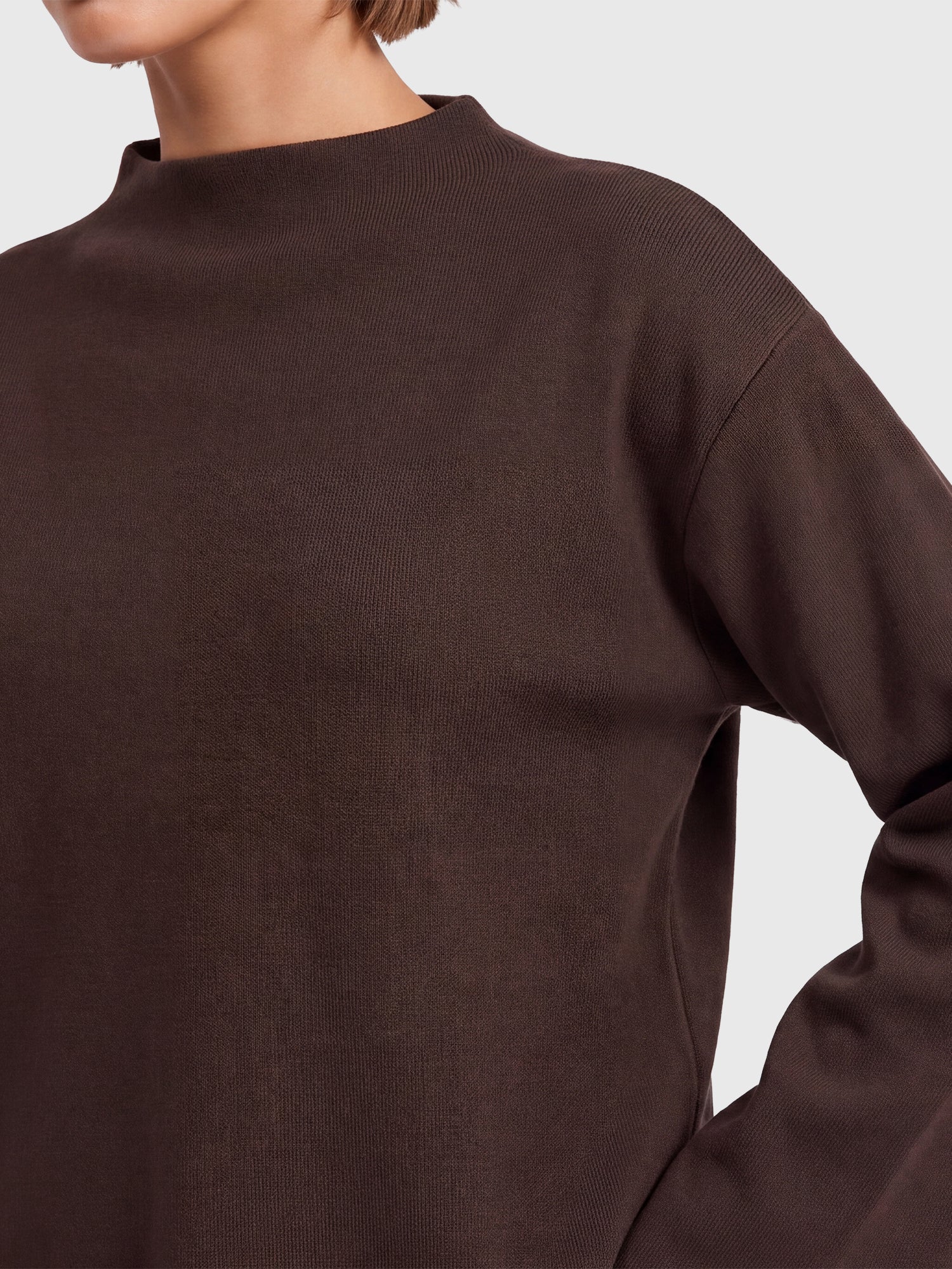Oversized Pullover mit Kaschmiranteil | braun