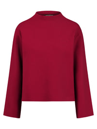 Oversized Pullover mit Kaschmiranteil | rot