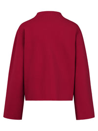 Oversized Pullover mit Kaschmiranteil | rot