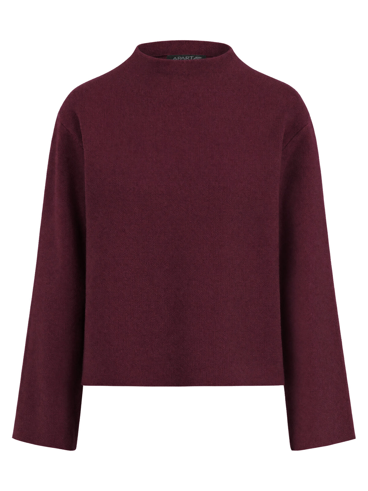 Oversized Pullover mit Kaschmiranteil | weinrot