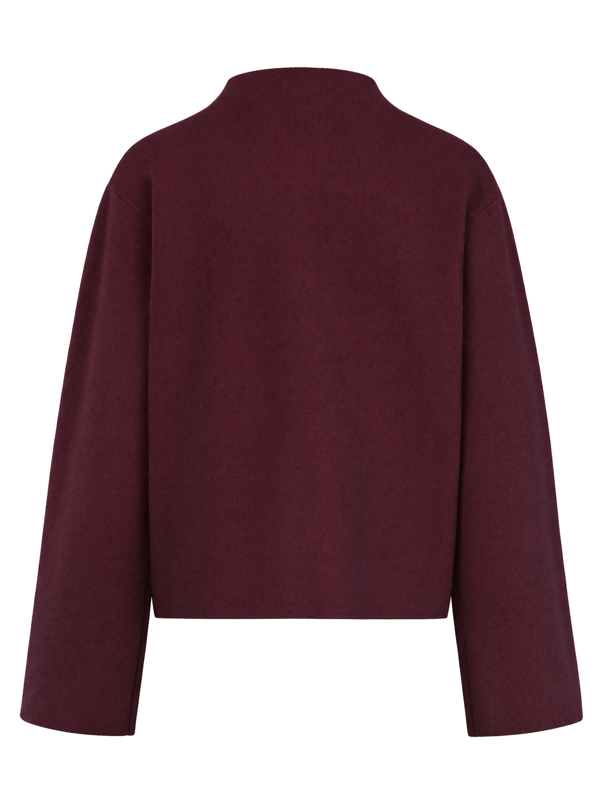 Oversized Pullover mit Kaschmiranteil | weinrot