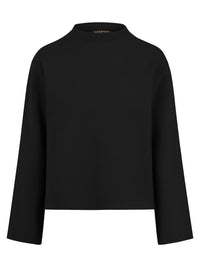 Oversized Pullover mit Kaschmiranteil | schwarz