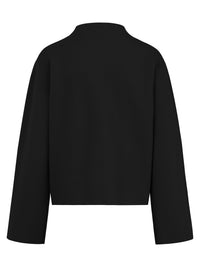 Oversized Pullover mit Kaschmiranteil | schwarz