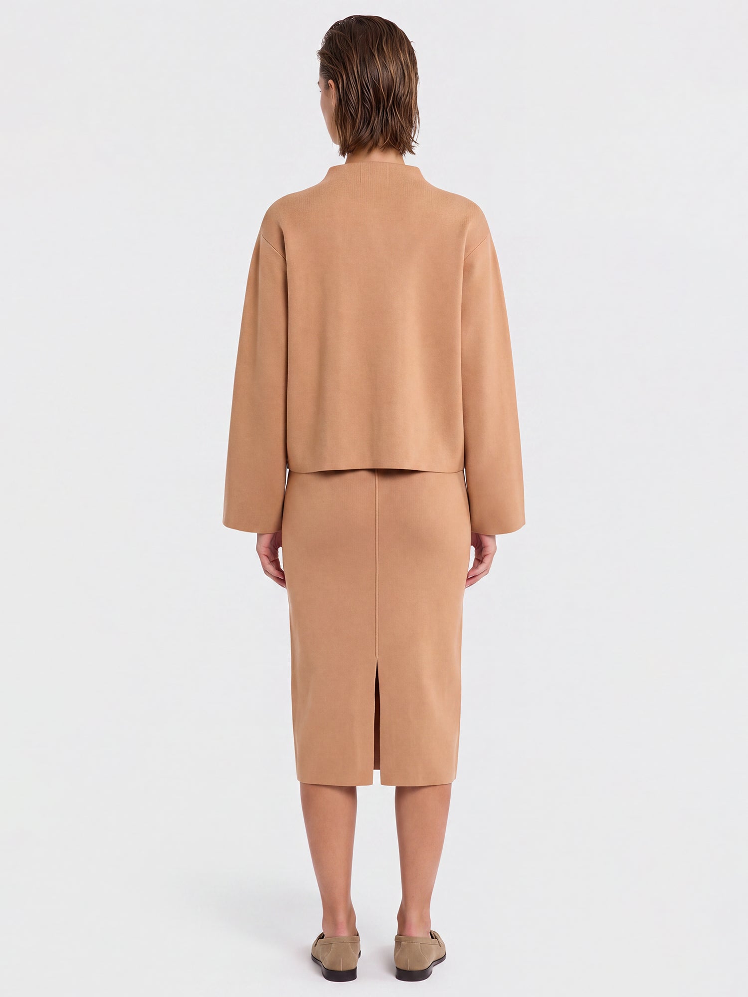 Oversized Pullover mit Kaschmiranteil | camel