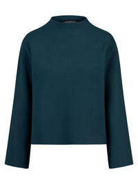 Oversized Pullover mit Kaschmiranteil | petrol