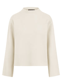 Oversized Pullover mit Kaschmiranteil | champagner