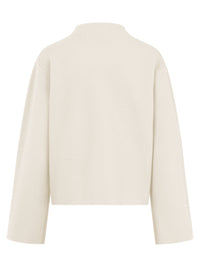 Oversized Pullover mit Kaschmiranteil | champagner