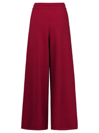 Weite Strickhose mit Kaschmiranteil | rot