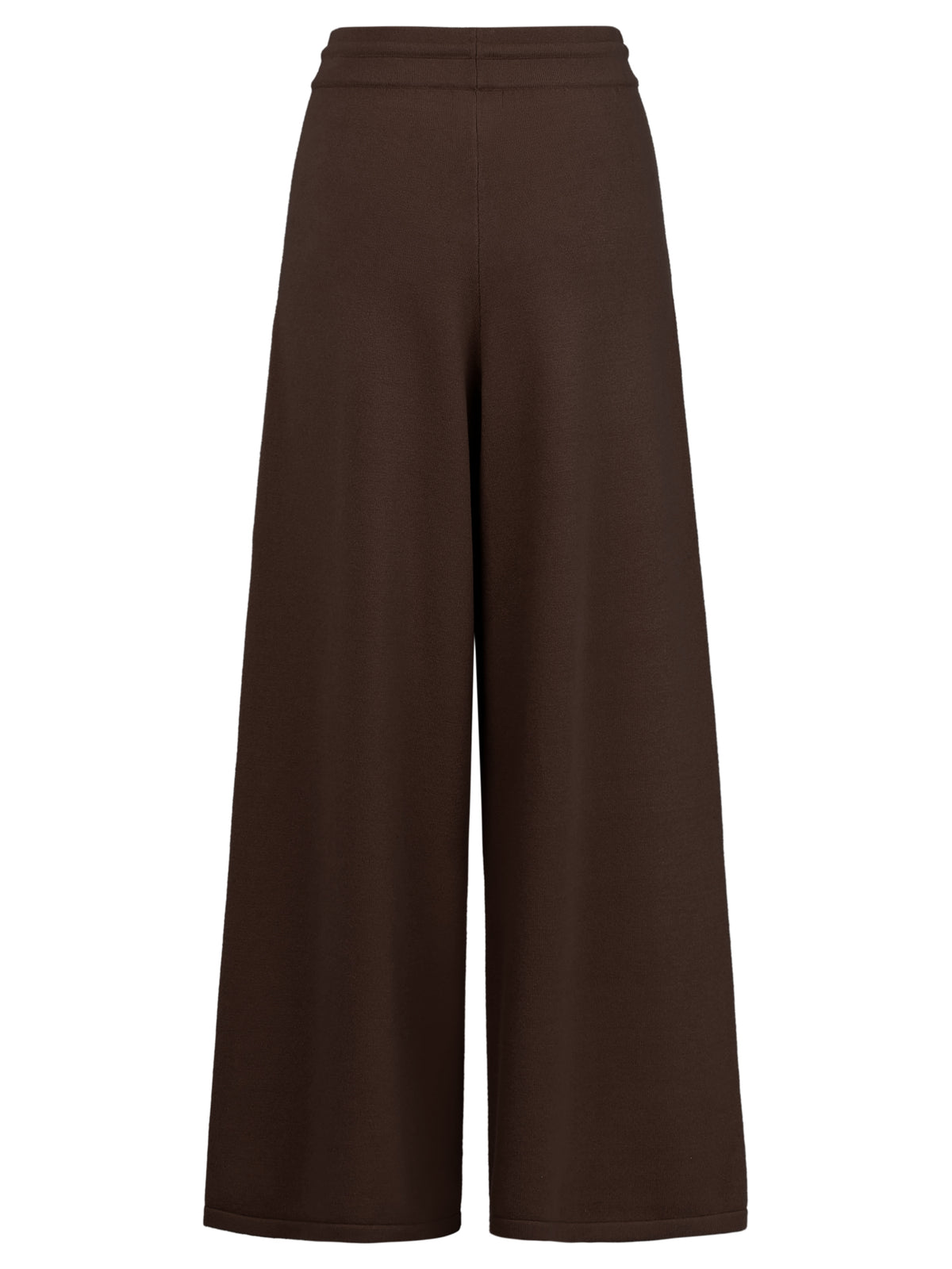 Weite Strickhose mit Kaschmiranteil | braun